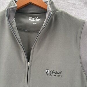 Straight Down Vest Mens S Grey Norbeck Golf Quarter‎ Zip